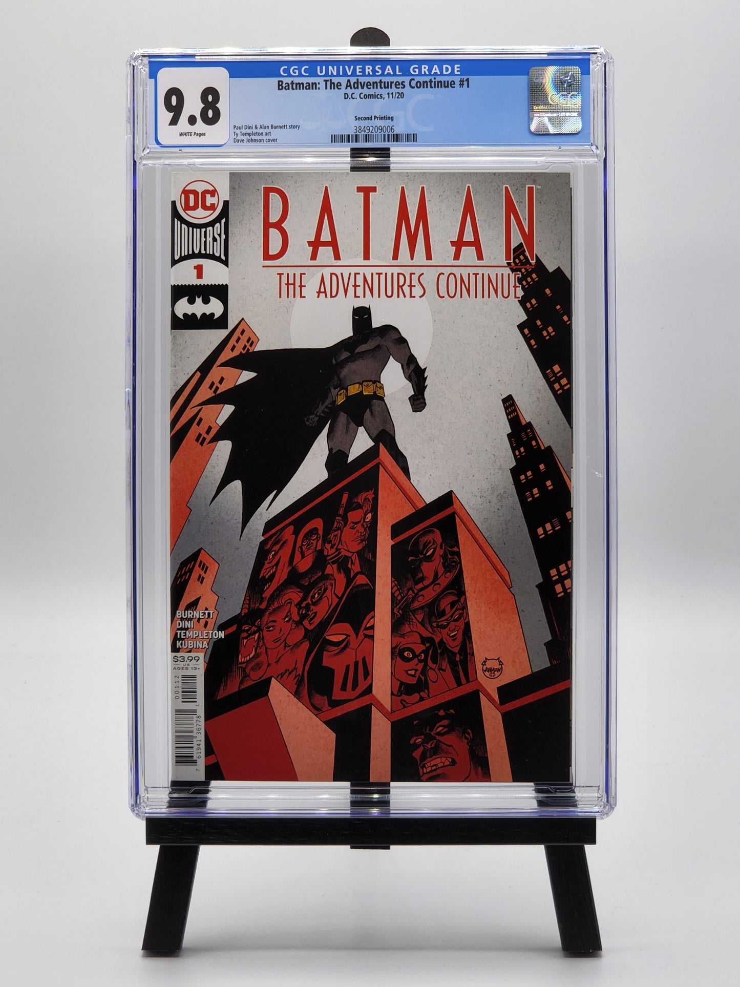 Batman: The Adventures Continue #1 - Recolored Variant Cover - CGC 9.8 WHITE Pages