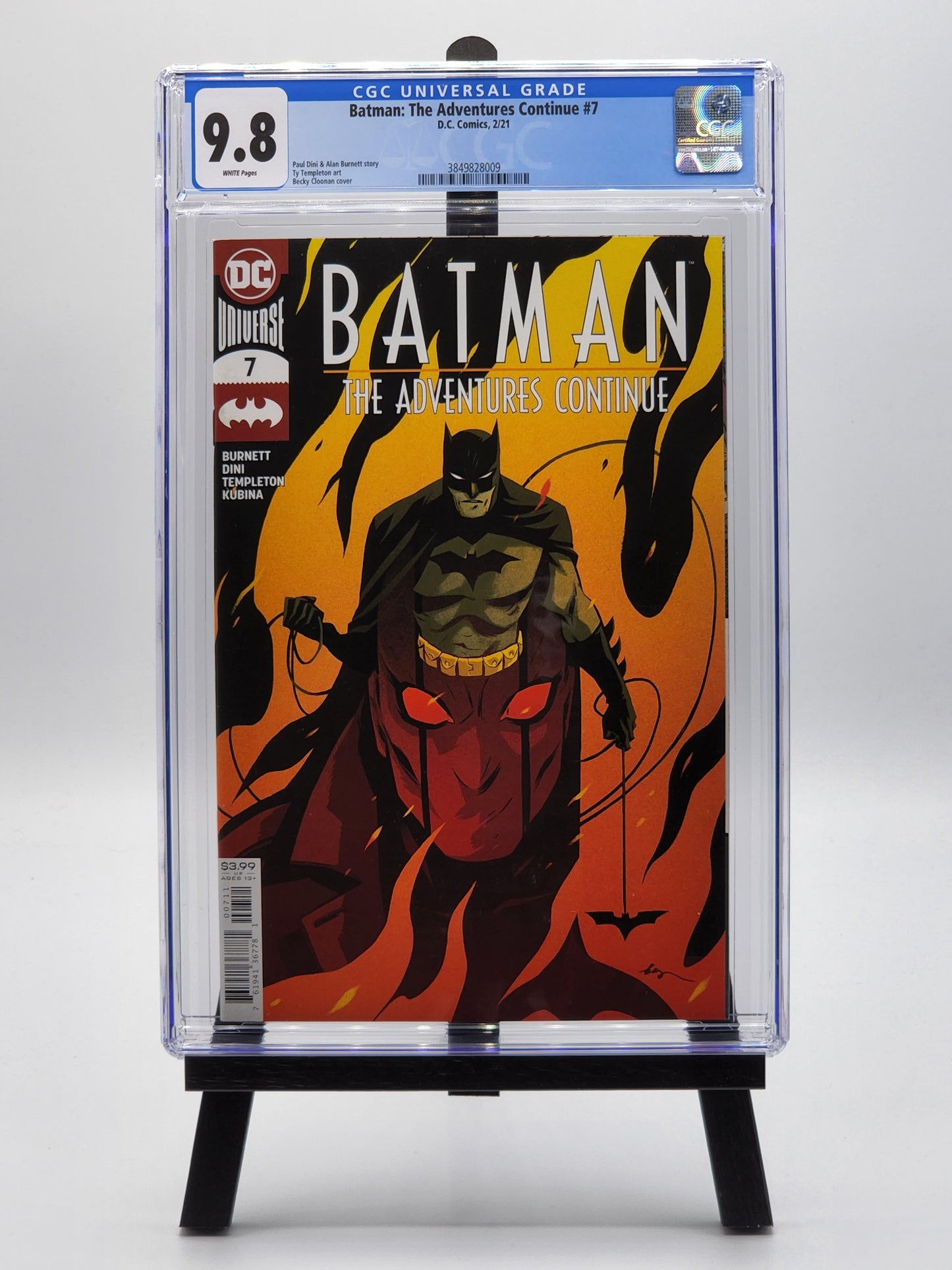 Batman: The Adventures Continue #7 - Regular Becky Cloonan Cover - CGC 9.8 WHITE Pages