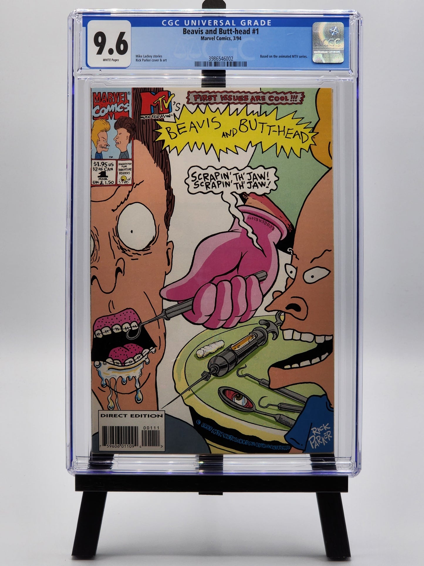 Beavis and Butt-head #1 - CGC 9.6 WHITE Pages