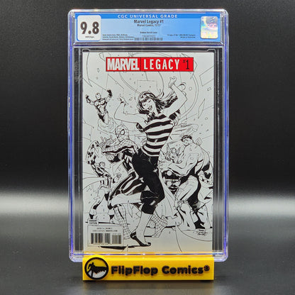 Marvel Legacy #1 - Dodson Sketch Cover - CGC 9.8 WHITE Pages