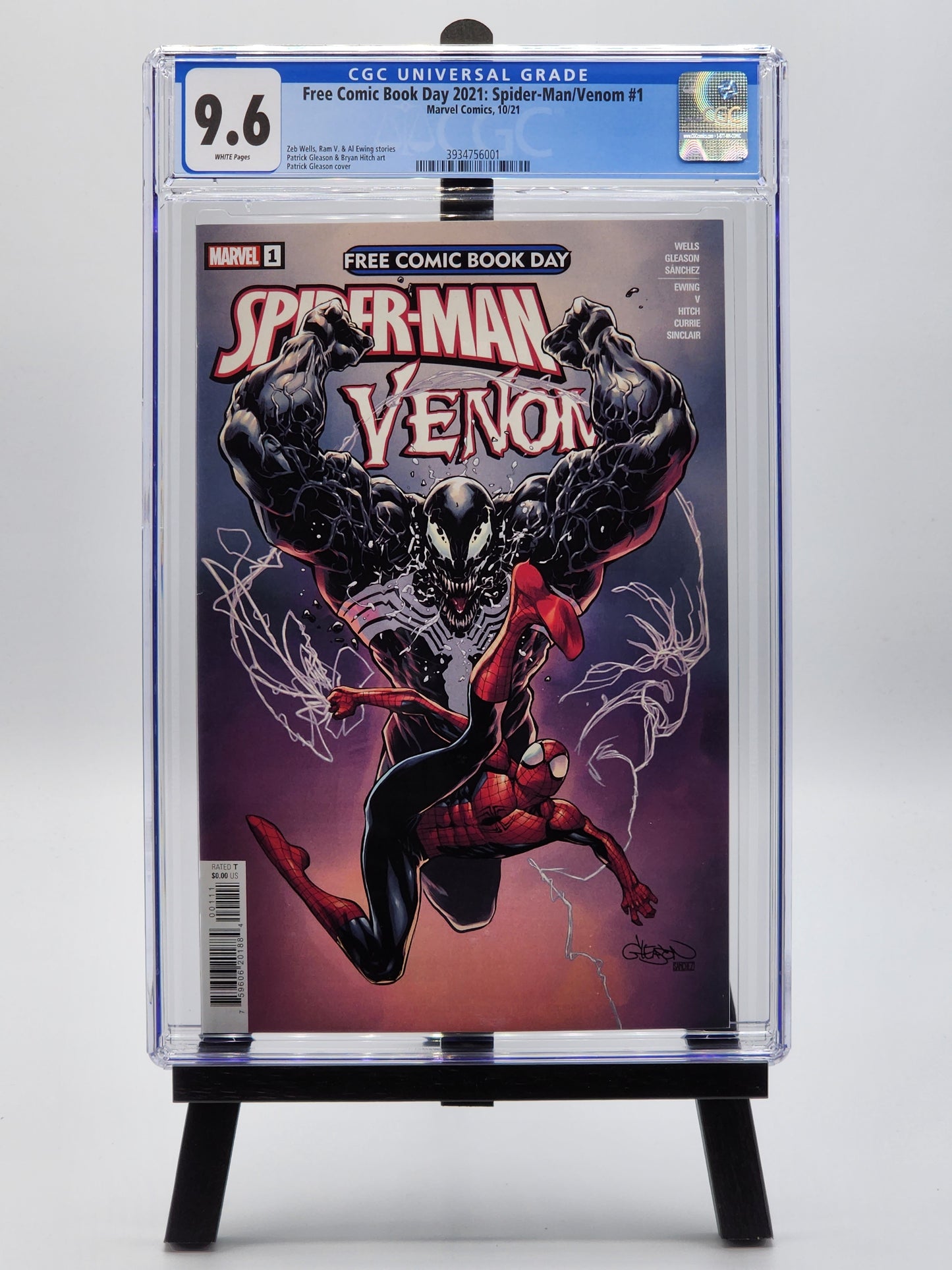 FCBD - Spider-Man / Venom #1 - CGC 9.6 WHITE Pages