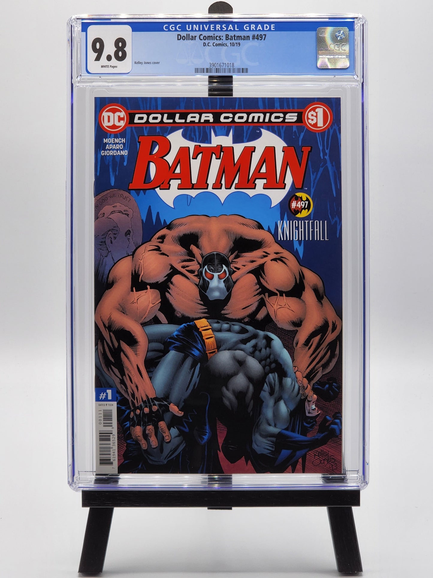Dollar Comics: Batman #497 - Bane App - CGC 9.8 WHITE Pages *Key Issue*