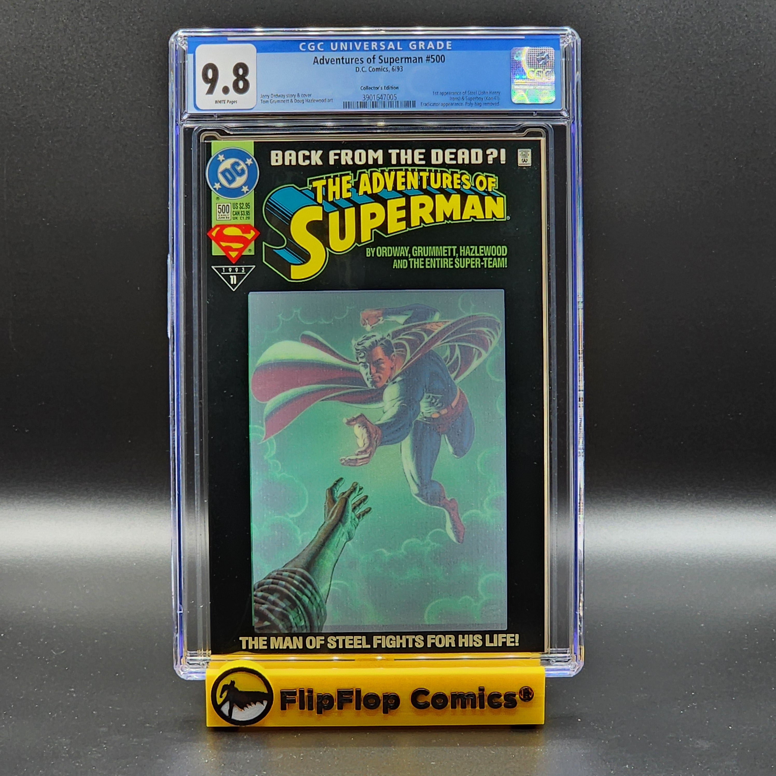 Adventures of Superman hot #500 CGC 9.8 1993 1st App Steel & Superboy (Kon-El) KEY!