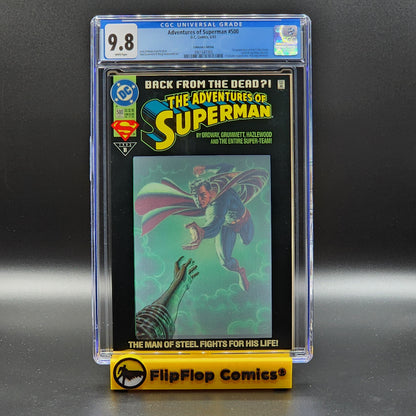 Adventures of Superman #500 | CGC 9.8 WHITE Pages