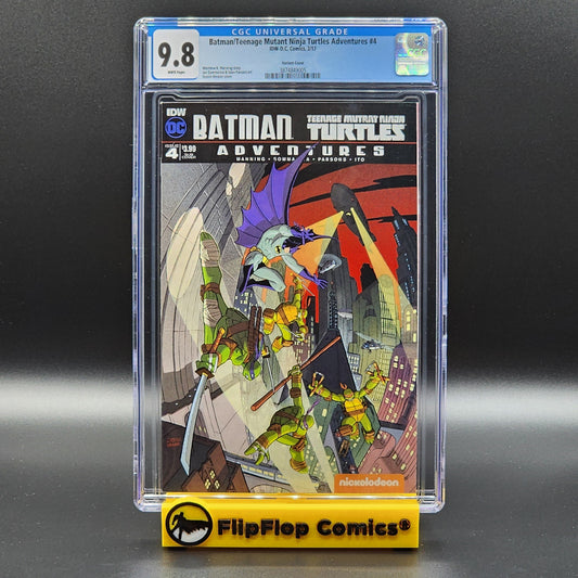 Batman/Teenage Mutant Ninja Turtles Adventures #4 - Variant Cover - CGC 9.8 WHITE Pages