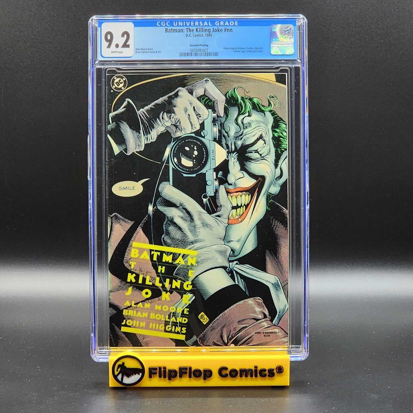 Batman: The Killing Joke - 7th Printing (Light Yellow) - CGC 9.2 WHITE Pages