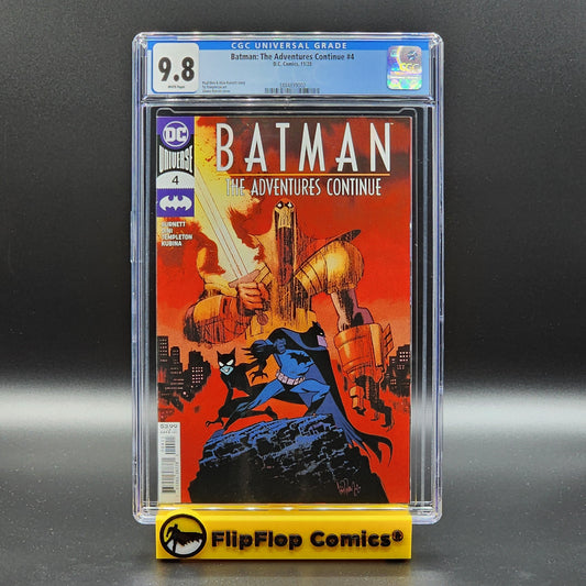 Batman: The Adventures Continue #4 - Regular James Harren Cover - CGC 9.8 WHITE Pages