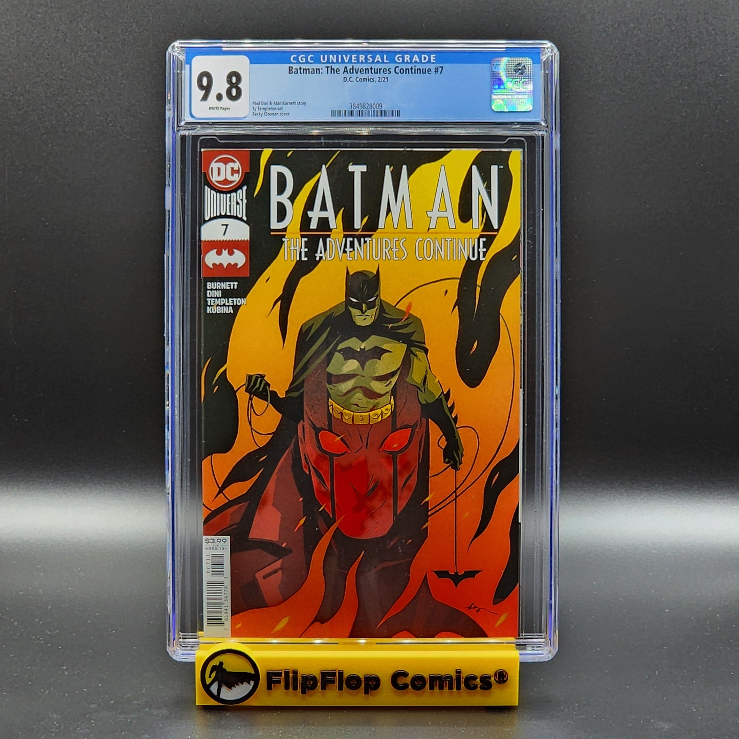 Batman: The Adventures Continue #7 - Regular Becky Cloonan Cover - CGC 9.8 WHITE Pages