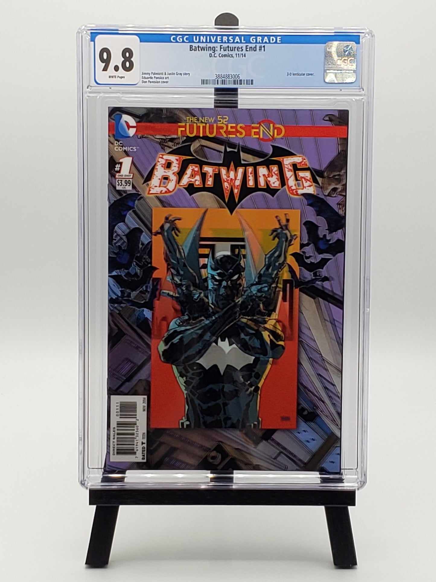 Batwing: Futures End #1 - 3D Lenticular Cover - CGC 9.8 WHITE Pages